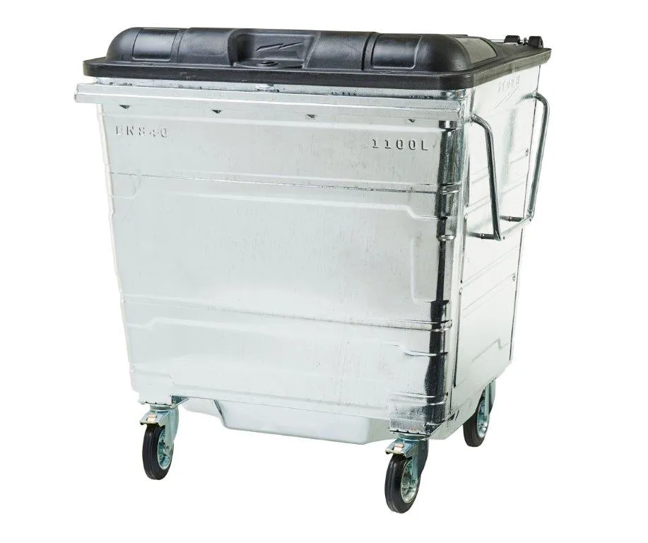 1100L Steel Wheelie Bin