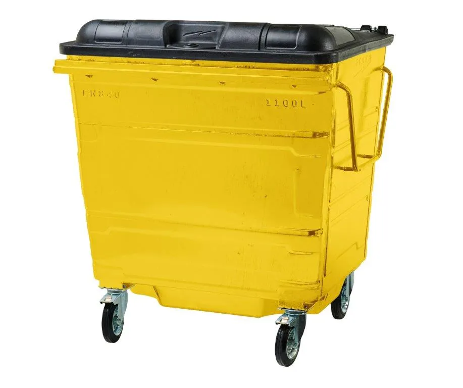 1100L Steel Wheelie Bin - Image 6