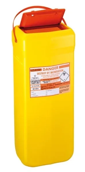 SHARPSGUARD® Range - Yellow Theatre Bin x 10 Units